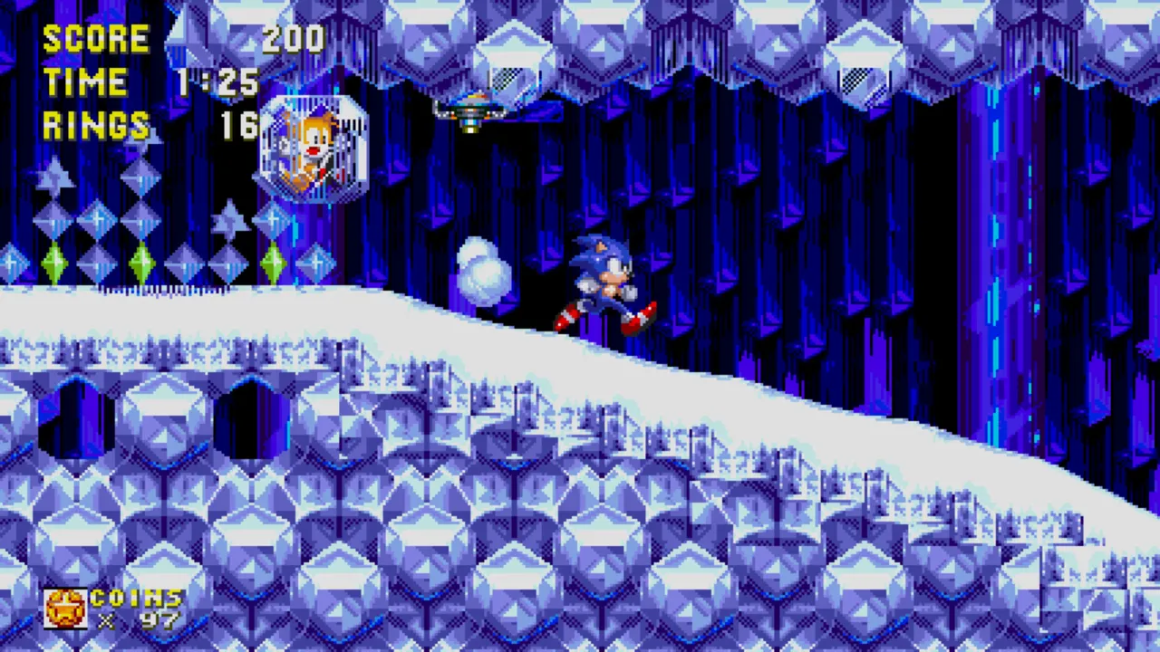 Sonic Origins oyun içi ekran görüntüsü