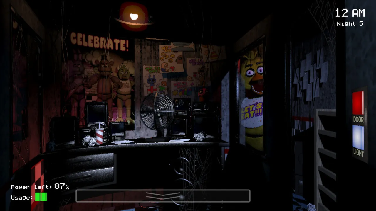 Five Nights at Freddy's oyun içi ekran görüntüsü