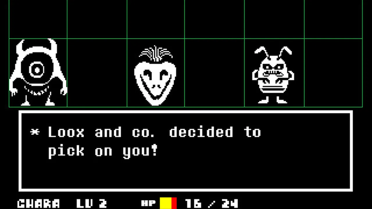 Undertale oyun içi ekran görüntüsü