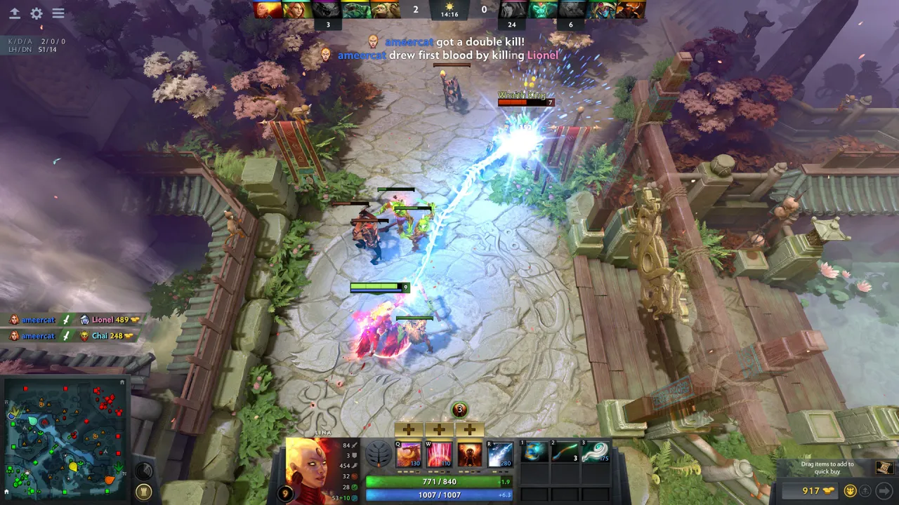 Dota 2 oyun içi ekran görüntüsü